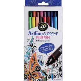 Artline Supreme Fine Pen 0.4 mm 20 Renk Set Keçe Uçlu Kalem