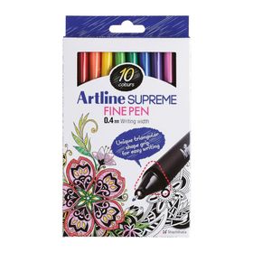 Artline Supreme Fine Pen Assorted Box 10 Renk Keçeli Kalem