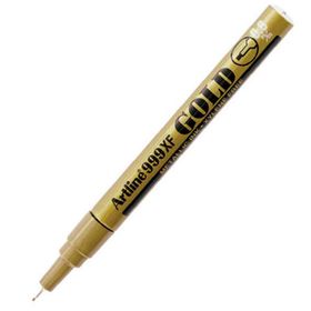 Artline Yaldızlı Yuvarlak Uçlu 0.8 mm Altın Markör