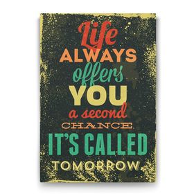 ArtTablo Free Beer Tomorrow Retro & Motto 40x60 cm Kanvas Tablo