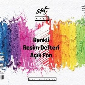 Artwork ART-AF-2535-160 25x35 cm 16 Yaprak Açık Fon Renkli Resim Defteri
