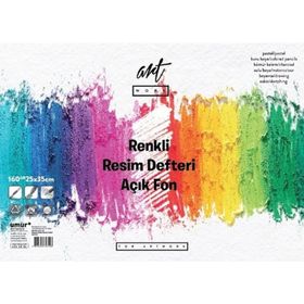 Artwork ART-AF-2535-160 25x35 cm 16 Yaprak Açık Fon Renkli Resim Defteri