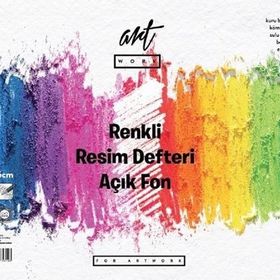 Artwork ART-AF-2535-160 25x35 cm 16 Yaprak Açık Fon Renkli Resim Defteri