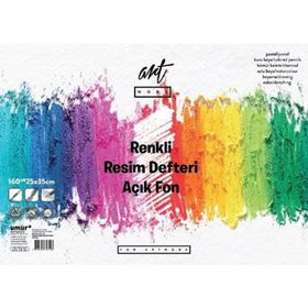 Artwork ART-AF-2535-160 25x35 cm 16 Yaprak Açık Fon Renkli Resim Defteri
