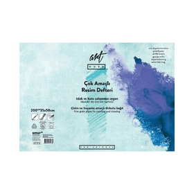 Artwork ART-R-3550 35x50 cm 15 Yaprak Clara Renkli Resim Defteri
