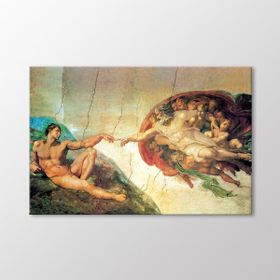 Arty Tablo Ademin Yaratılışı 150x100 cm Kanvas Tablo