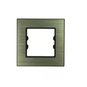 Arvehu Electric Asfir Schneider Asfora Tekli Bronz Alüminyum Anahtar Priz Çerçevesi