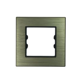Arvehu Electric Asfir Schneider Asfora Tekli Bronz Alüminyum Anahtar Priz Çerçevesi