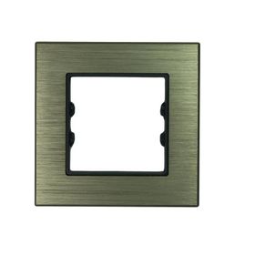 Arvehu Electric Asfir Schneider Asfora Tekli Bronz Alüminyum Anahtar Priz Çerçevesi