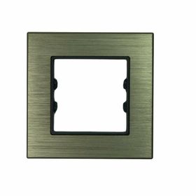 Arvehu Electric Asfir Schneider Asfora Tekli Bronz Alüminyum Anahtar Priz Çerçevesi