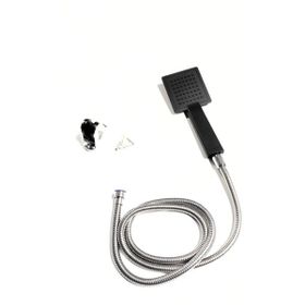 Arvent HB010 Siyah Kare Banyo Duş Başlığı Seti