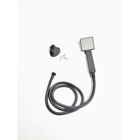 Arvent HB033 Mat Siyah Banyo Duş Başlığı Seti