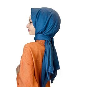 Arwella 00606 Kot Mavi %100 Pamuk Dubai Şal