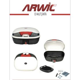 Arwic CV-46 Beyaz Motorsiklet Çantası