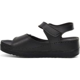 Aryan 07109 Siyah Kadın Günlük Sandalet