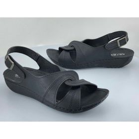 Aryan 54-460 Siyah Kadın Ortapedic Sandalet