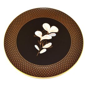 Aryıldız 26 cm Siyah 6 Adet Yuvarlak Servis Seti