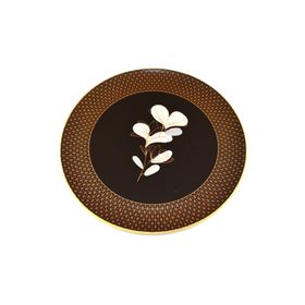 Aryıldız 26 cm Siyah 6 Adet Yuvarlak Servis Seti