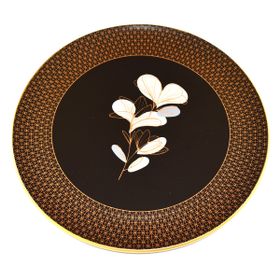 Aryıldız 26 cm Siyah 6 Adet Yuvarlak Servis Seti