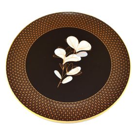 Aryıldız 26 cm Siyah 6 Adet Yuvarlak Servis Seti