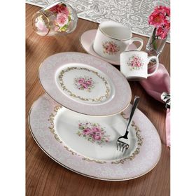 Aryıldız 30029 84 Parça Bone Porselen Yemek Takımı