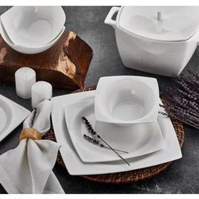Aryıldız 45001 Bone Square 60 Parça Yemek Takımı