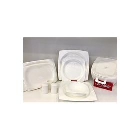Aryıldız 45004 Bone Square 60 Parça Porselen Yemek Takımı