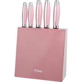 Aryıldız 6 Parça Pembe Saplı Bıçak Set