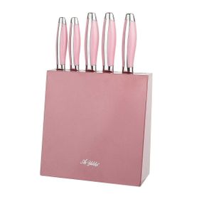 Aryıldız 6 Parça Pembe Saplı Bıçak Set