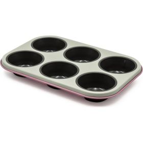 Aryıldız 6'lı Koyu Pembe Muffin Kalıbı