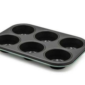 Aryıldız 6'lı Koyu Pembe Muffin Kalıbı