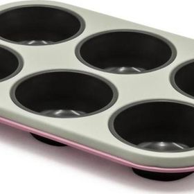 Aryıldız 6'lı Koyu Pembe Muffin Kalıbı