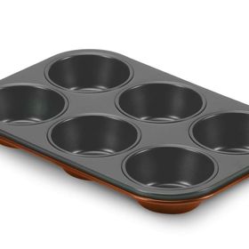 Aryıldız 6'lı Turuncu Granit Muffin Kalıbı