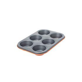 Aryıldız 6'lı Turuncu Granit Muffin Kalıbı