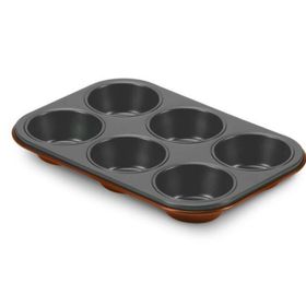 Aryıldız 6'lı Turuncu Granit Muffin Kalıbı