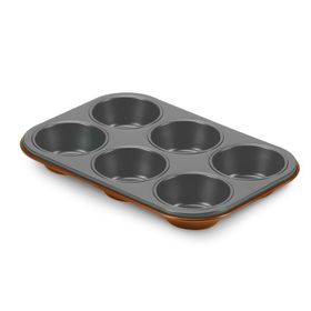 Aryıldız 6'lı Turuncu Granit Muffin Kalıbı