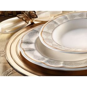 Aryıldız AR 30039-84 Parça Prestige Bone Porselen Yemek Takımı