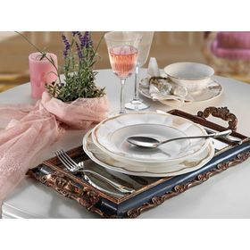 Aryıldız AR 30040-84 Parça Prestige Bone Porselen Yemek Takımı