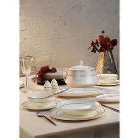 Aryıldız AR252963 Hn Vanessa 60 Parça Platin Porselen Yemek Takımı