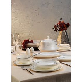 Aryıldız AR252963 Hn Vanessa 60 Parça Platin Porselen Yemek Takımı