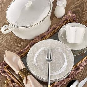 Aryıldız AR31011- 83 Parça Prestige Bone Porselen Yemek Takımı