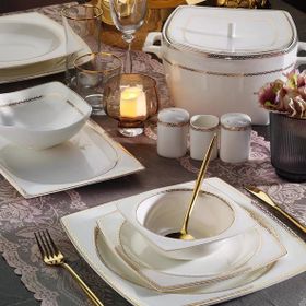 Aryıldız AR31037 Square 60 Parça Porselen Yemek Takımı