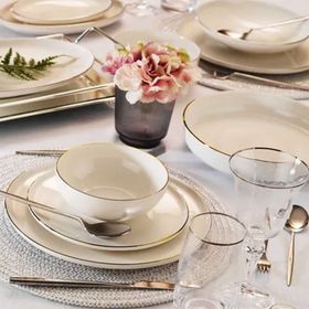 Aryıldız Aria Gold 12 Kişilik 58 Parça Yemek Takımı