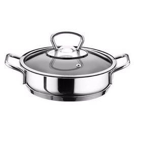 Aryıldız Basık 28 cm Metal Sap Gri Tencere