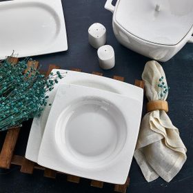Aryıldız Bone Square Porselen 60 Parça Yemek Seti