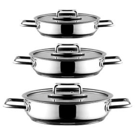 Aryıldız Colombus 16-18-20 cm 3'lü Kapaklı Sahan Seti