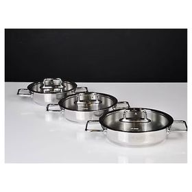Aryıldız Colombus 16-18-20 cm 3'lü Kapaklı Sahan Seti