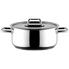 Aryıldız Colombus Metal Kulp Cam Kapak 22 cm Derin Tencere