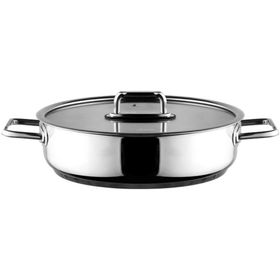 Aryıldız Colombus Metal Kulp Cam Kapak 24 cm Basık Tencere