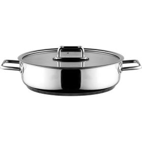 Aryıldız Colombus Metal Kulp Cam Kapak 26 cm Basık Tencere